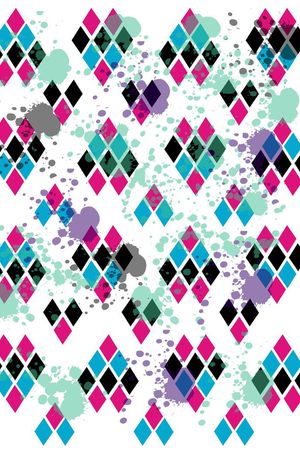 抽象图案印花华亿平台图片