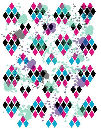 抽象图案印花华亿平台图片