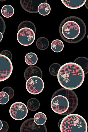 时尚复古印花华亿平台图片