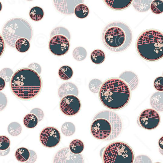 时尚复古印花华亿平台图片