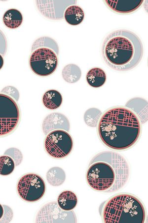 时尚复古印花华亿平台图片