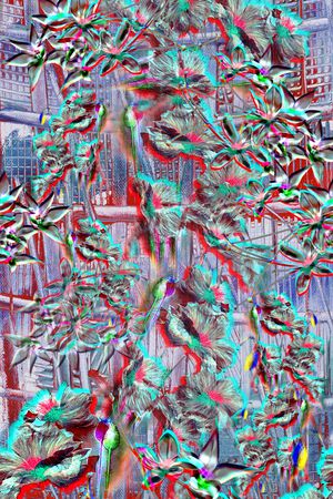 抽象印花华亿平台图片