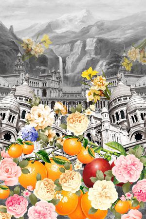 D&G风格大牌印花华亿平台图片