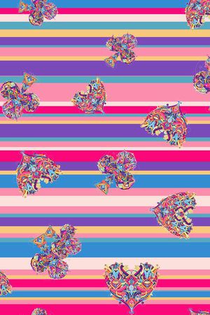 桃心印花华亿平台图片