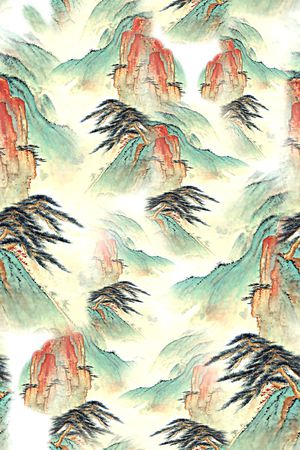 山水印花华亿平台图片