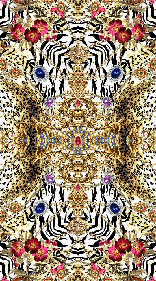 豹纹印花华亿平台图片