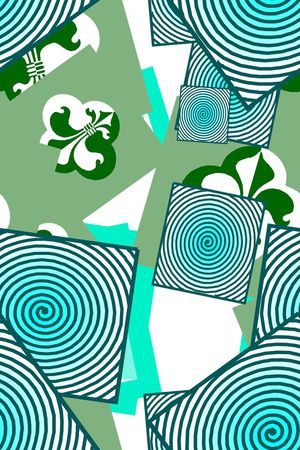 抽象印花华亿平台图片