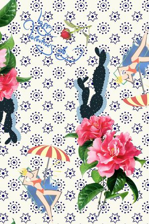 仙人掌印花华亿平台图片