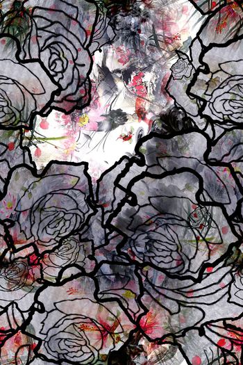 旗袍中国风印花华亿平台图片