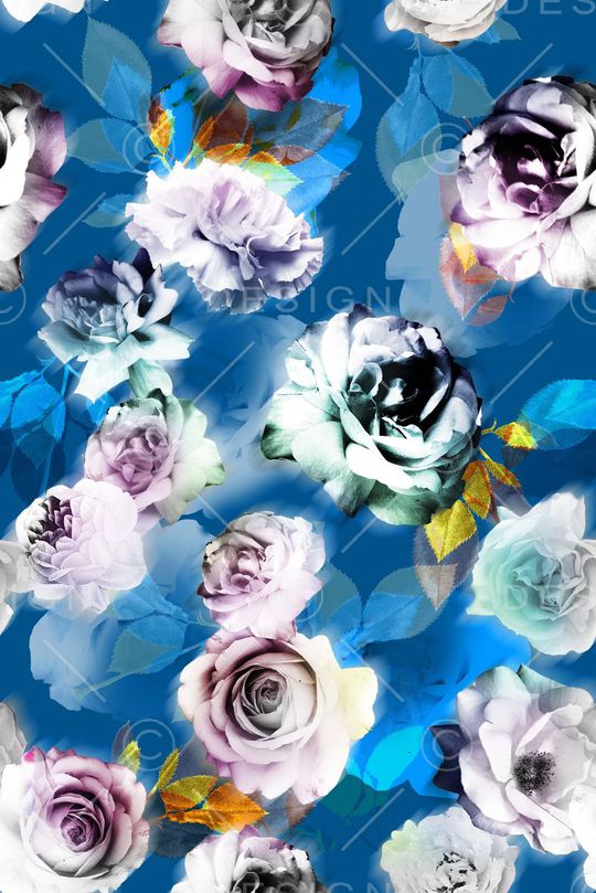 玫瑰花印花华亿平台图片