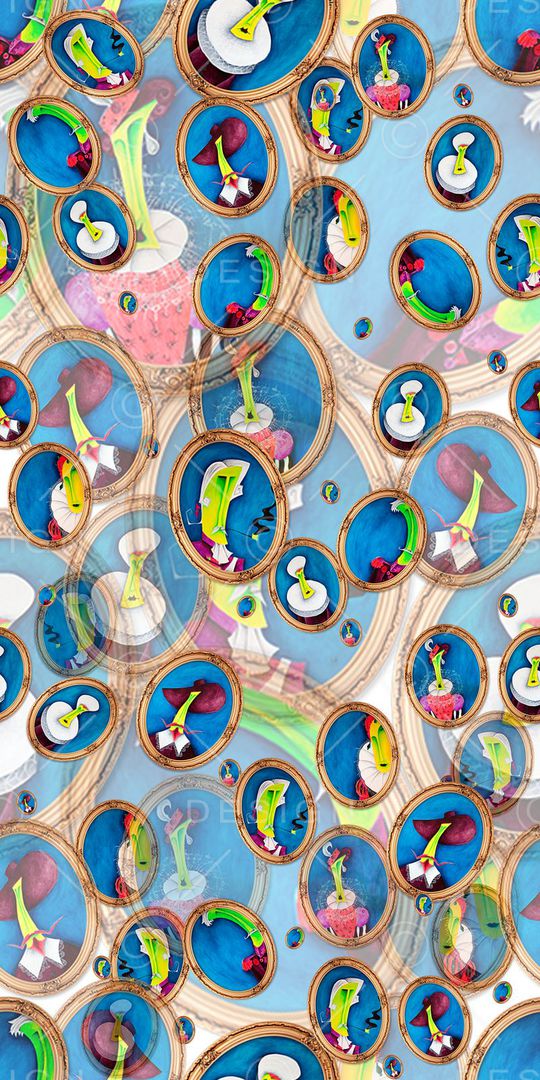 抽象印花华亿平台图片