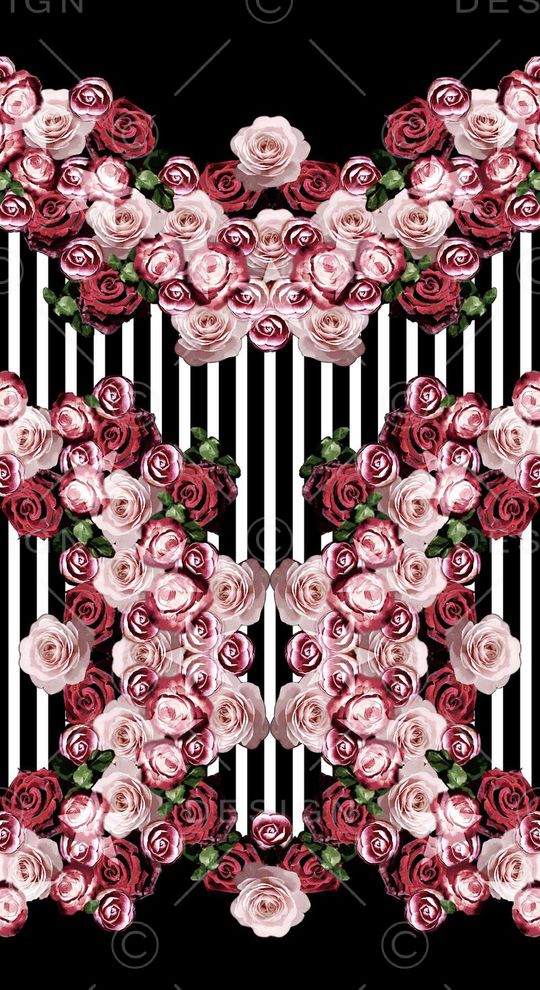 黑白线条印花华亿平台图片