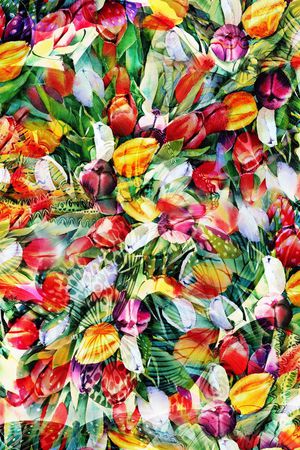 时尚斑斓印花华亿平台图片