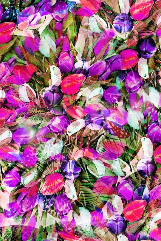 时尚斑斓印花华亿平台图片