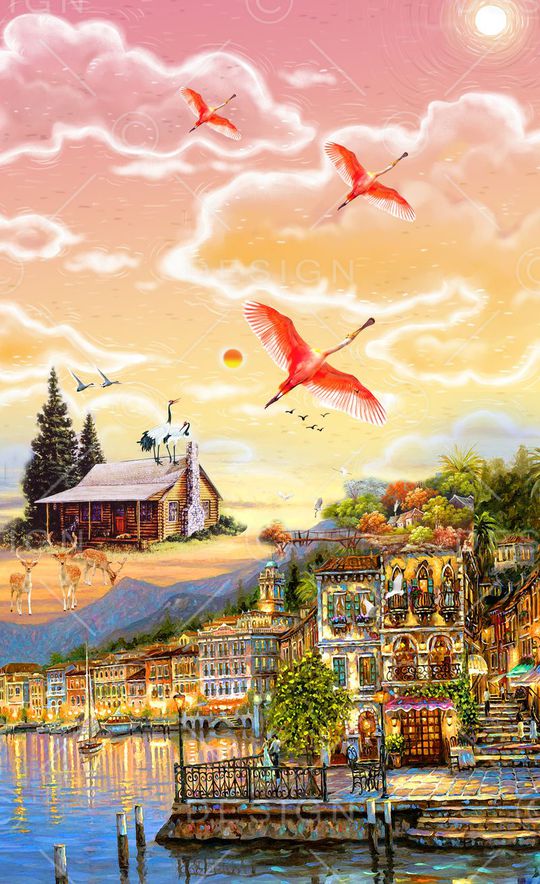 潮流时尚印花华亿平台图片