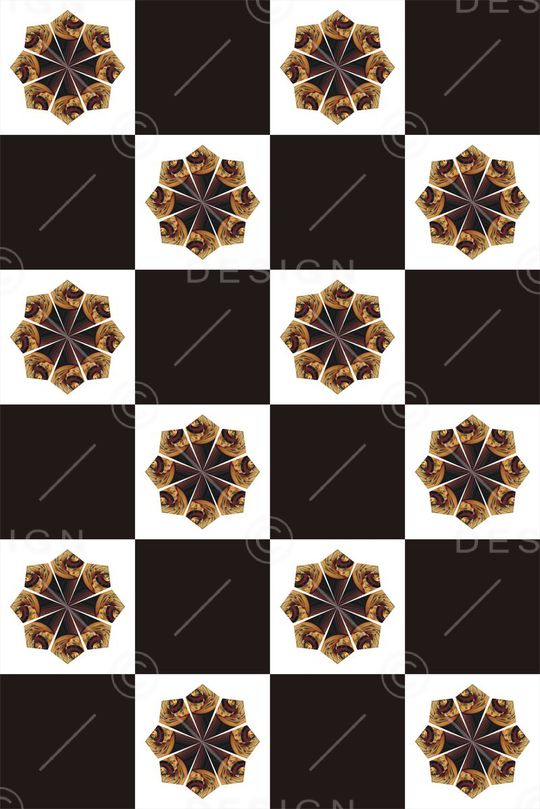 黑白印花华亿平台图片