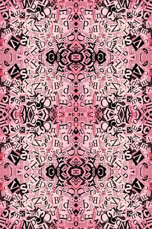 字母肌理印花华亿平台图片