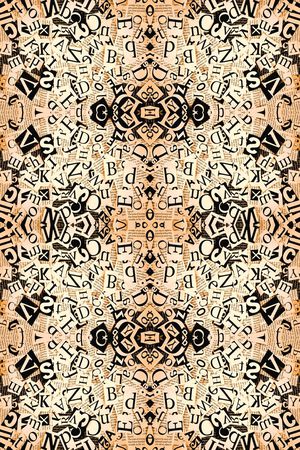 字母肌理印花华亿平台图片