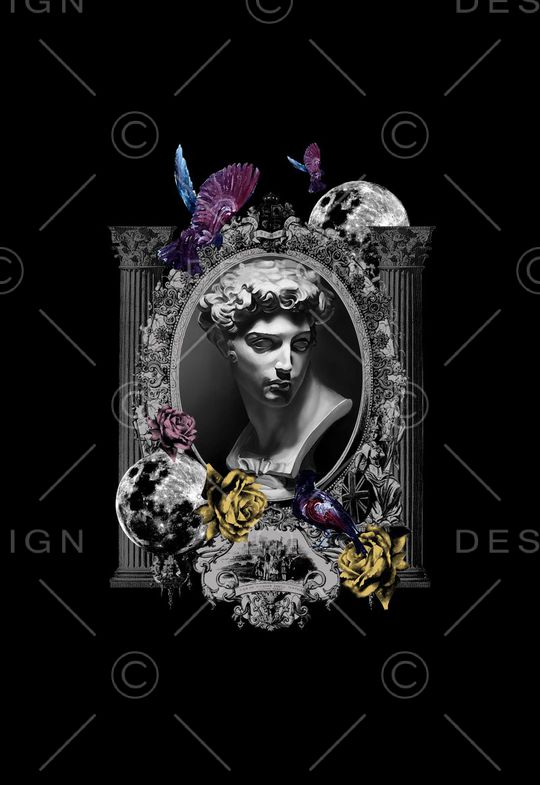 潮流时尚印花华亿平台图片