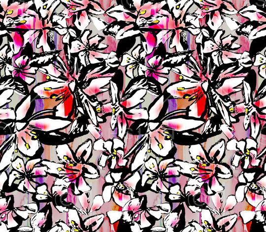 抽象 唯美 浪漫 迷幻印花华亿平台图片