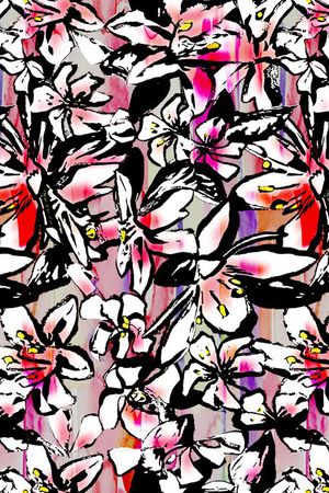 抽象 唯美 浪漫 迷幻印花华亿平台图片