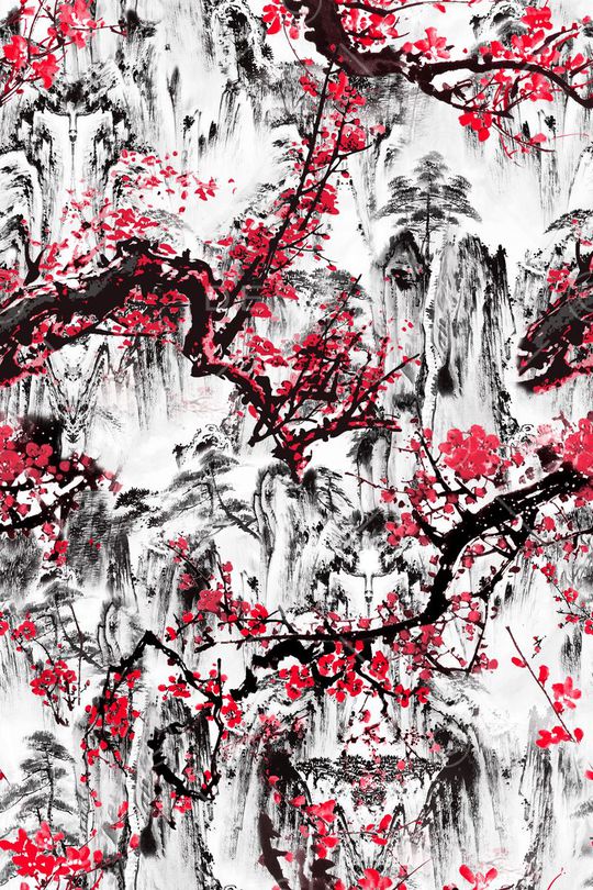 中国风印花华亿平台图片