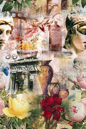 欧美复古印花华亿平台图片