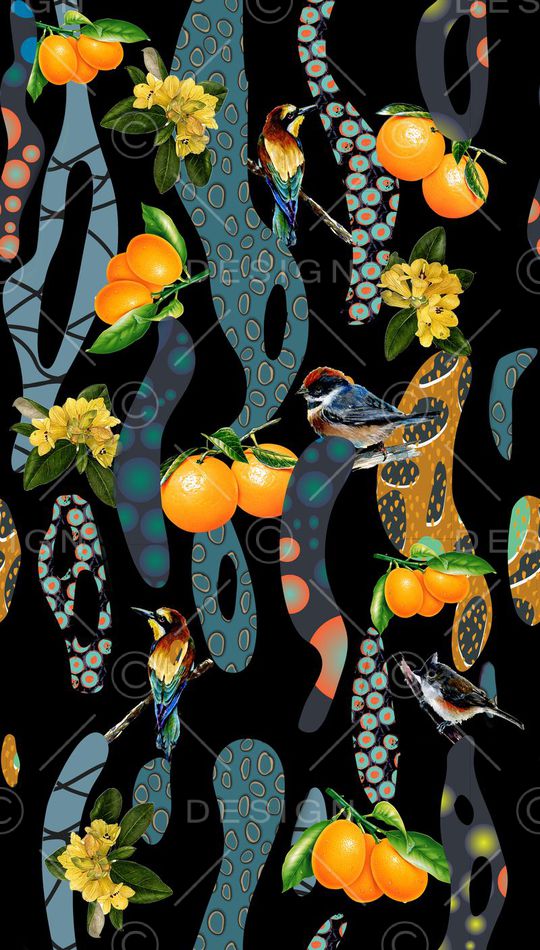 潮流时尚印花华亿平台图片