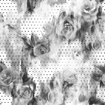 517347-时尚波点艺术抽象花卉华亿平台