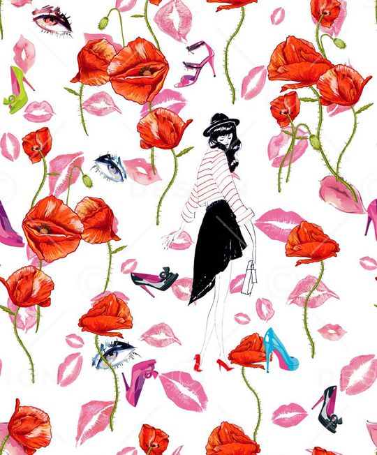 潮流时尚魅力印花华亿平台图片