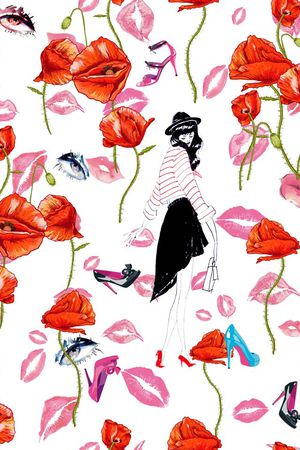 潮流时尚魅力印花华亿平台图片