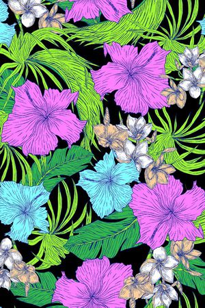 手描线稿印花华亿平台图片