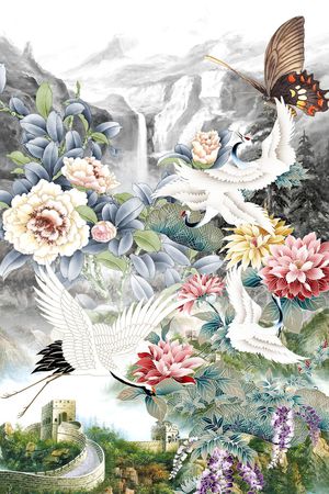 潮流时尚印花华亿平台图片