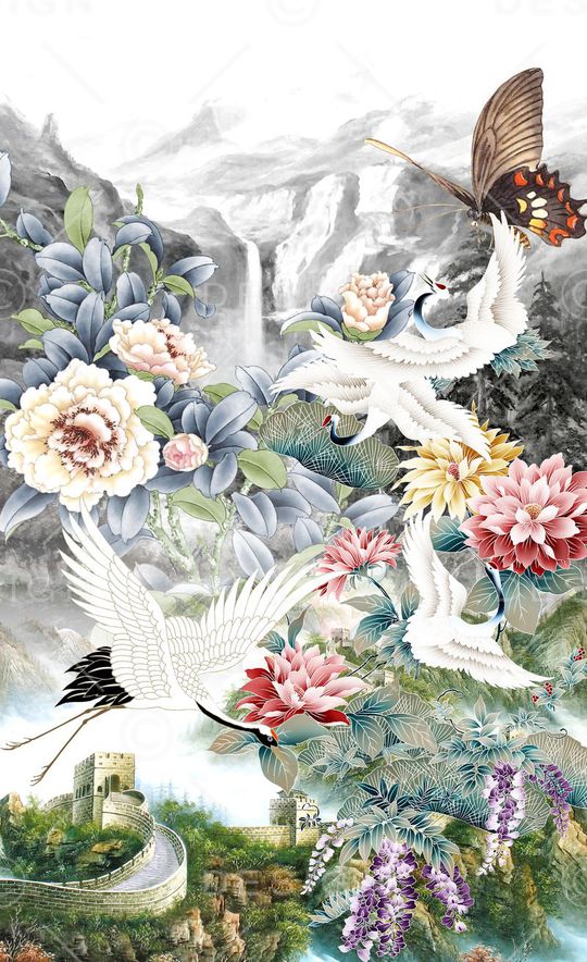 潮流时尚印花华亿平台图片