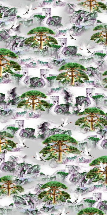 清爽印花华亿平台图片