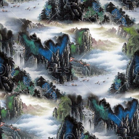 优雅清新 时尚印花华亿平台图片