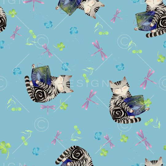 时尚小猫印花华亿平台图片