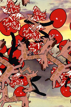 可爱连衣裙印花华亿平台图片