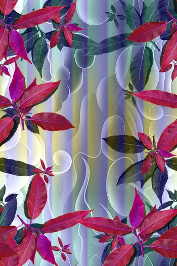 抽象几何底印花华亿平台图片