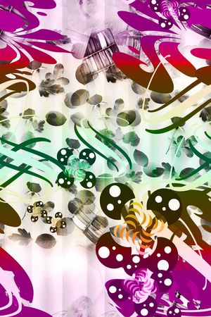 抽象几何印花华亿平台图片