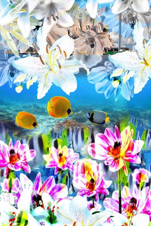 时尚海洋定位印花华亿平台图片