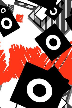 几何印花华亿平台图片