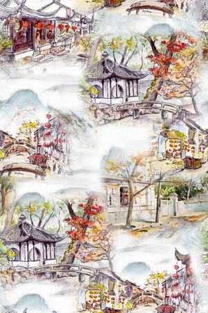 山水印花华亿平台图片