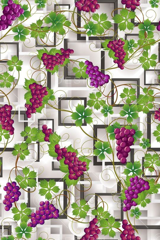 流行时尚葡萄花印花华亿平台图片