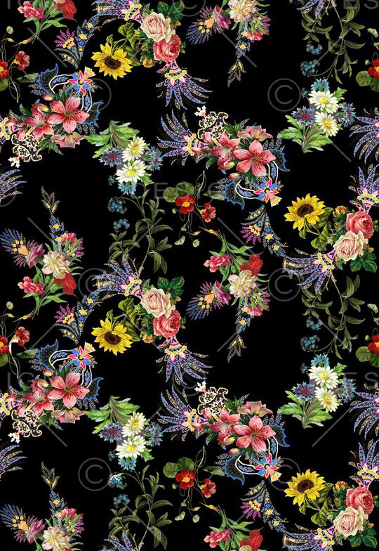 潮流时尚印花华亿平台图片