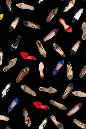 时尚单鞋印花华亿平台图片