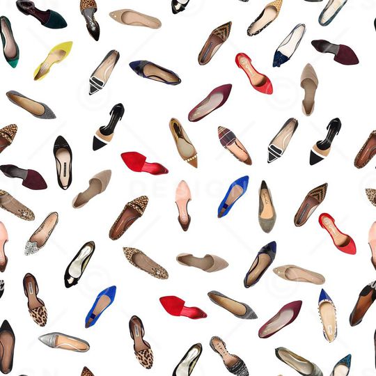 时尚单鞋印花华亿平台图片