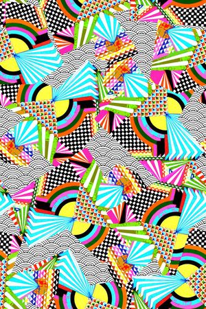 抽象印花华亿平台图片