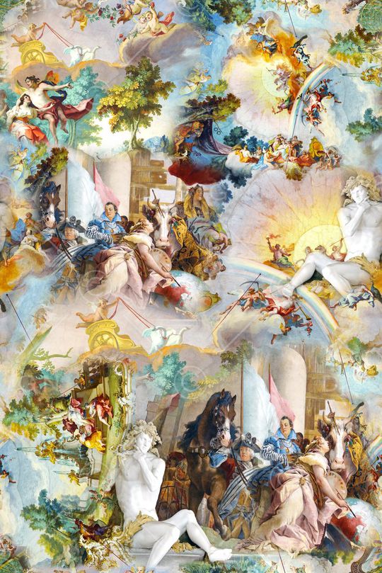 欧式印花华亿平台图片