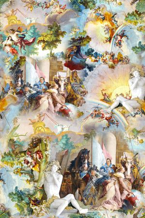 欧式印花华亿平台图片